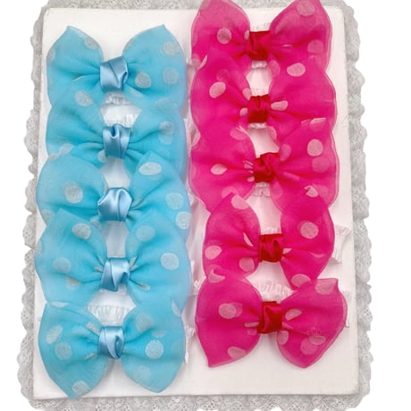 ポルカリボン🎀ストレッチチョーカー／10本