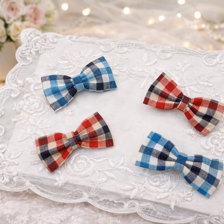 トライカラーリボン🎀ストレッチチョーカー／10本