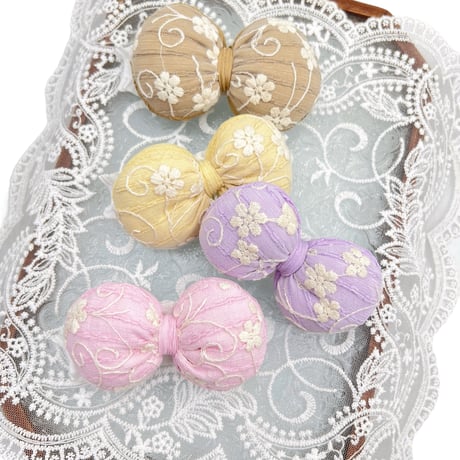 クッションリボン🎀ストレッチチョーカー／10本