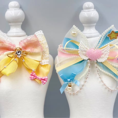 メルヘンリボン🎀ストレッチチョーカー／ヘアクリップ