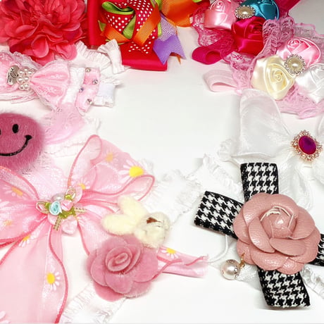 ピンクアソート🎀ストレッチチョーカー／10本