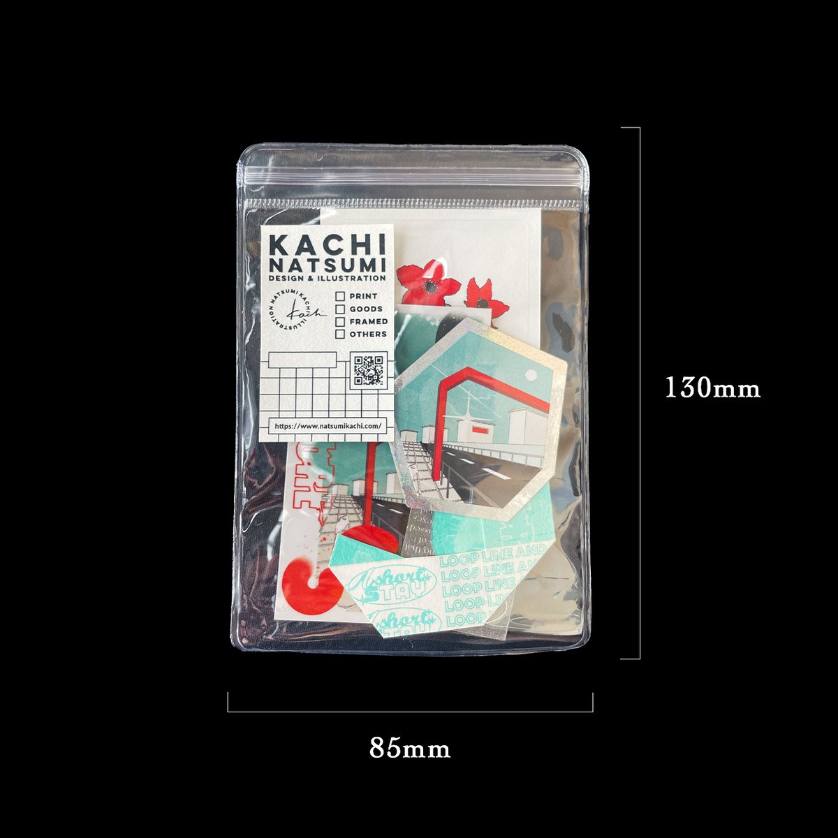 ステッカーセット -OBSCURE- | KACHI カチナツミ ステッカーセット -OBSCURE- | KACHI カチナツミ