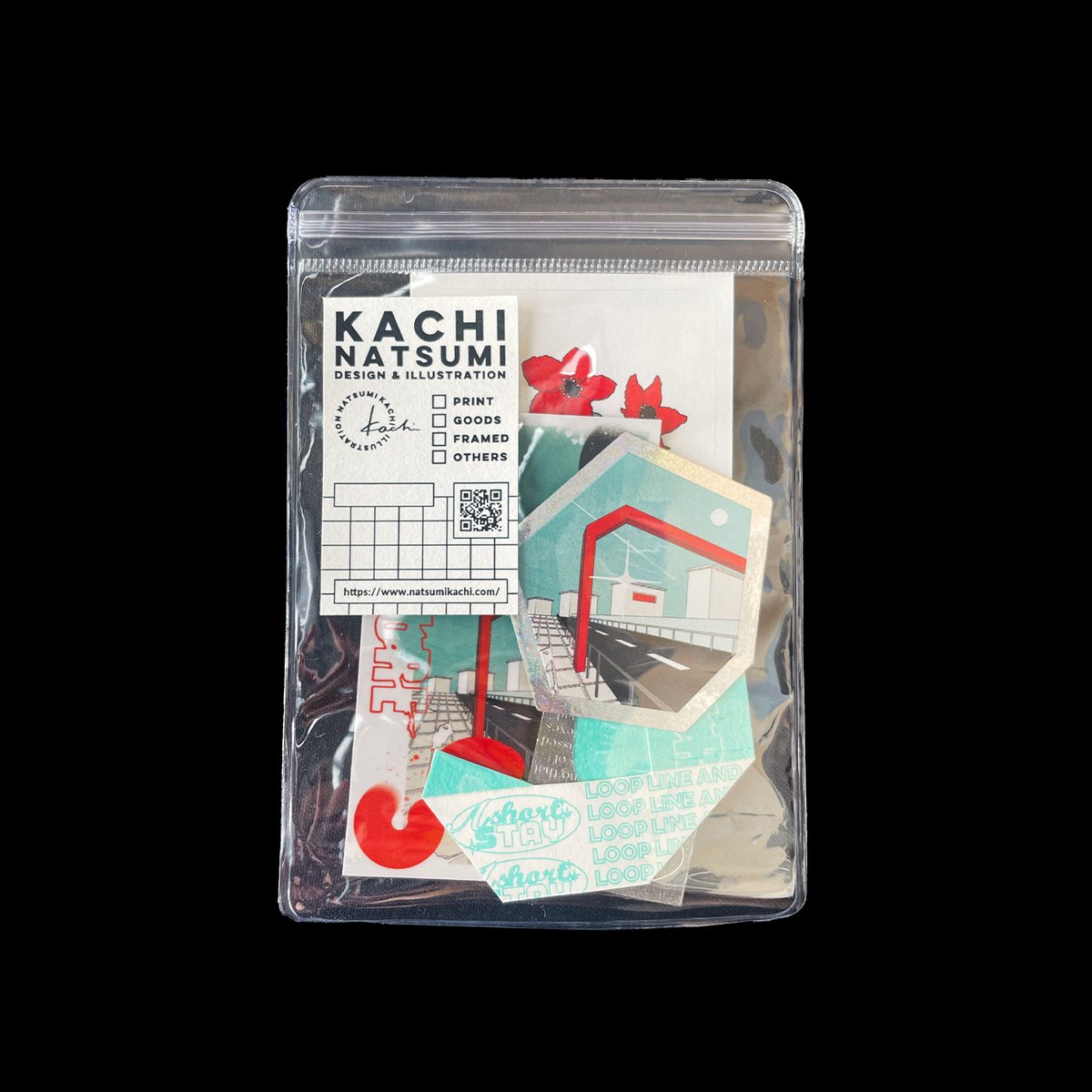 ステッカーセット -OBSCURE- | KACHI カチナツミ ステッカーセット -OBSCURE- | KACHI カチナツミ