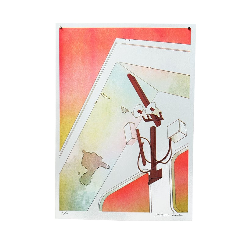 カチナツミ 額装 リソグラフポスター POSTER】BROADCAST | KACHI