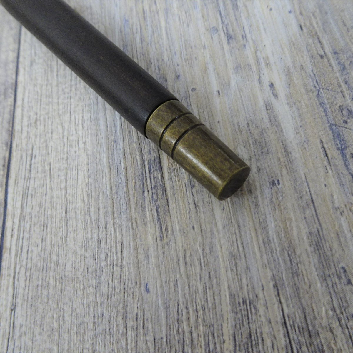 傘用石突 木製 真鍮金具付き ダークブラウン | RAGTIME UMBRELLA WEB