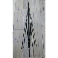傘骨　長傘用56.5cm×8本　　中棒８㎜ブラック　BK骨　G突