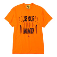 USE YOUR IMAGINATION T-SHIRT/ ORANGE