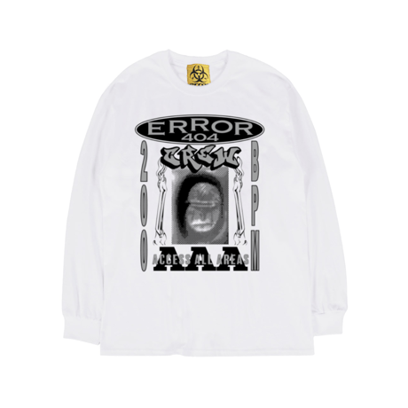 ERROR404 CREW AAA L/S TEE / WHITE
