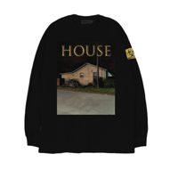 HOUSE (家) L/S TEE / BLACK
