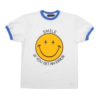 SMILE RINGER TEE/ BLUE