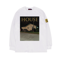HOUSE (家) L/S TEE / WHITE