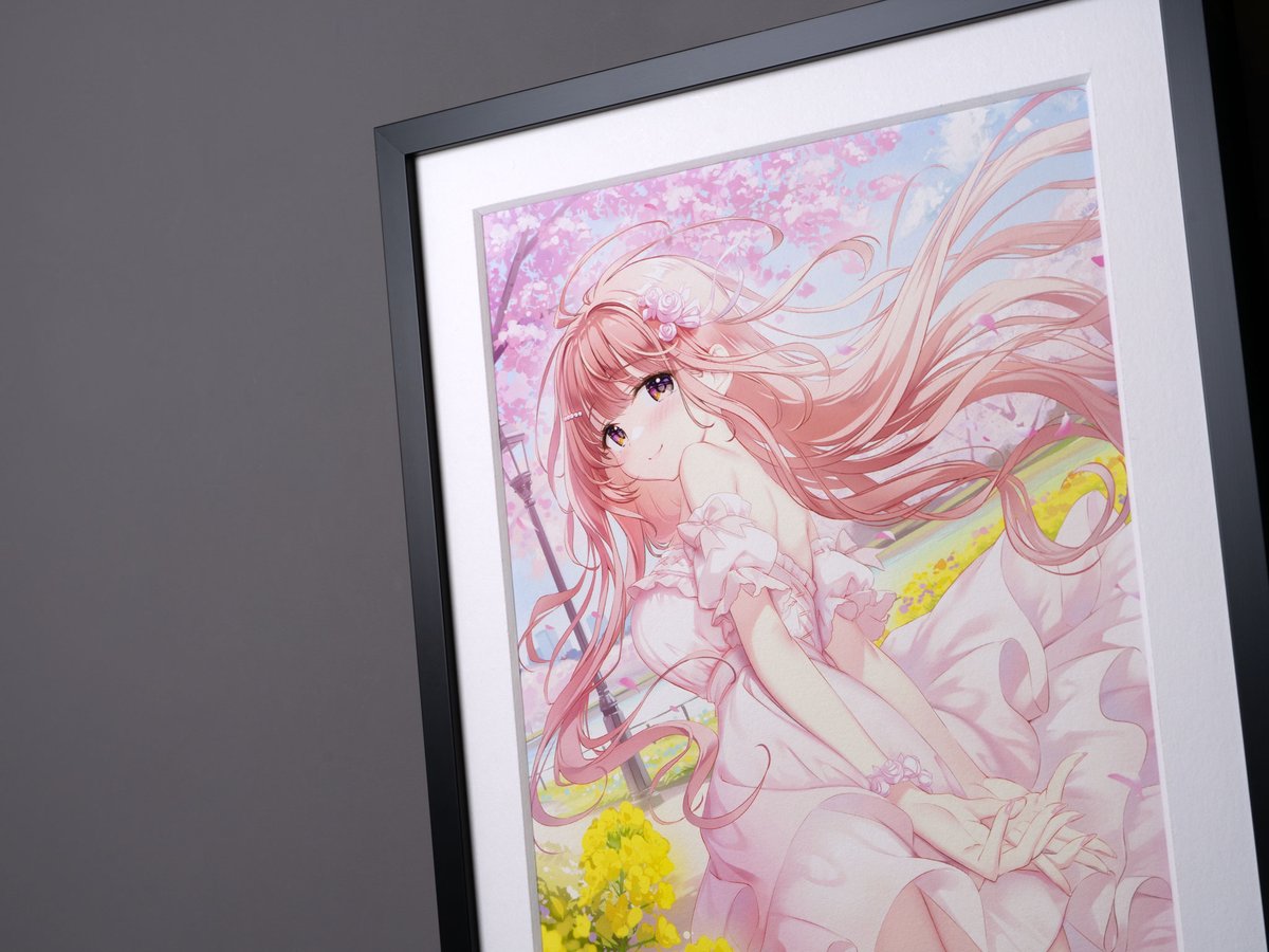 複製原画 / ILFORD社認定RGBジークレー印刷 A4サイズ 「花風に舞う