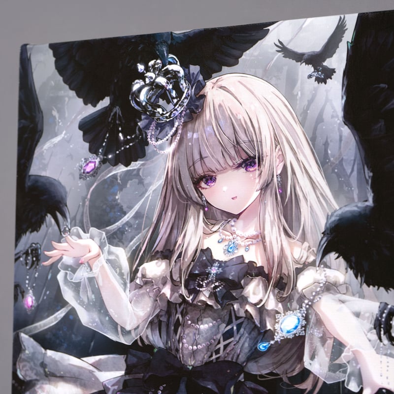 RGB Canvas Xi F4 「カラス達のプレゼント」 【MISSILE228原画コレクシ