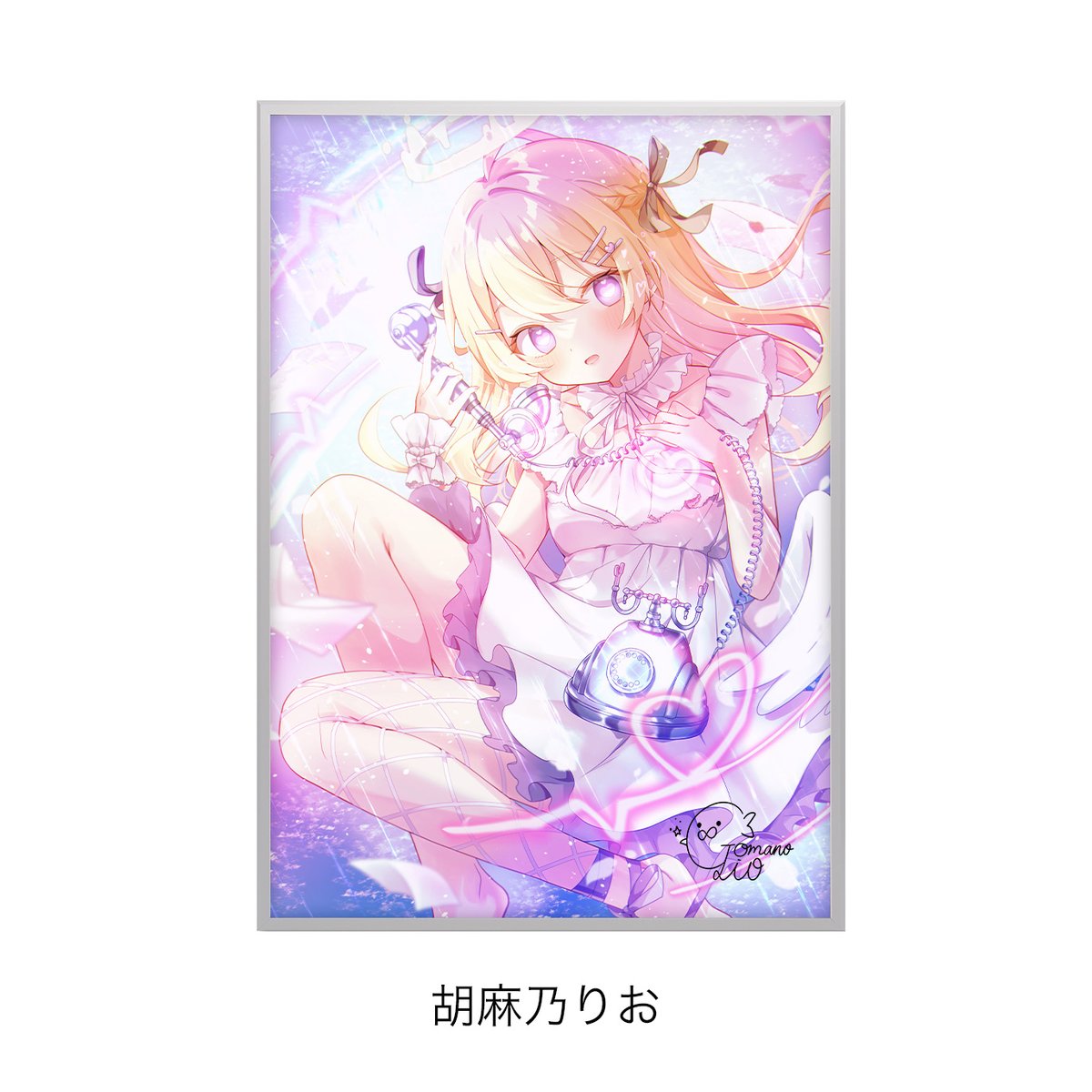 にもし A3オーロラアート 簡易額装 A3! オーロラアート／卯木千景 満開Treasure（開花後）【受注生産商品