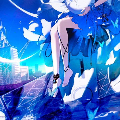 オーロラアート / ホログラフィック印刷　A3サイズ  「星の産声」 【久賀フーナ原画コレクション】