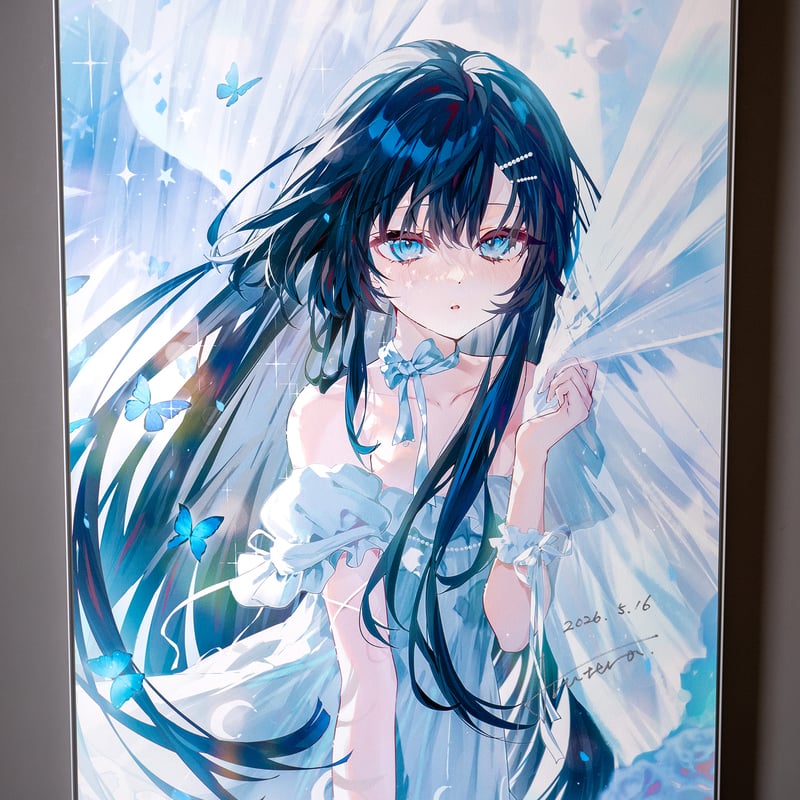 X-ART ran9u らんぐライトパネル IGX2025 複製原画 xart IGX2026展示品】 ジークレー複製原画 A2＋サイズ【LIVESHOP2026】 | X