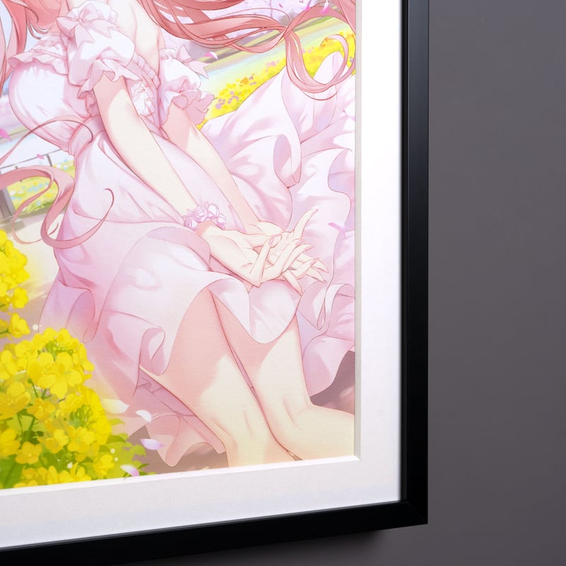 複製原画 / ILFORD社認定RGBジークレー印刷 A4サイズ 「花風に舞う