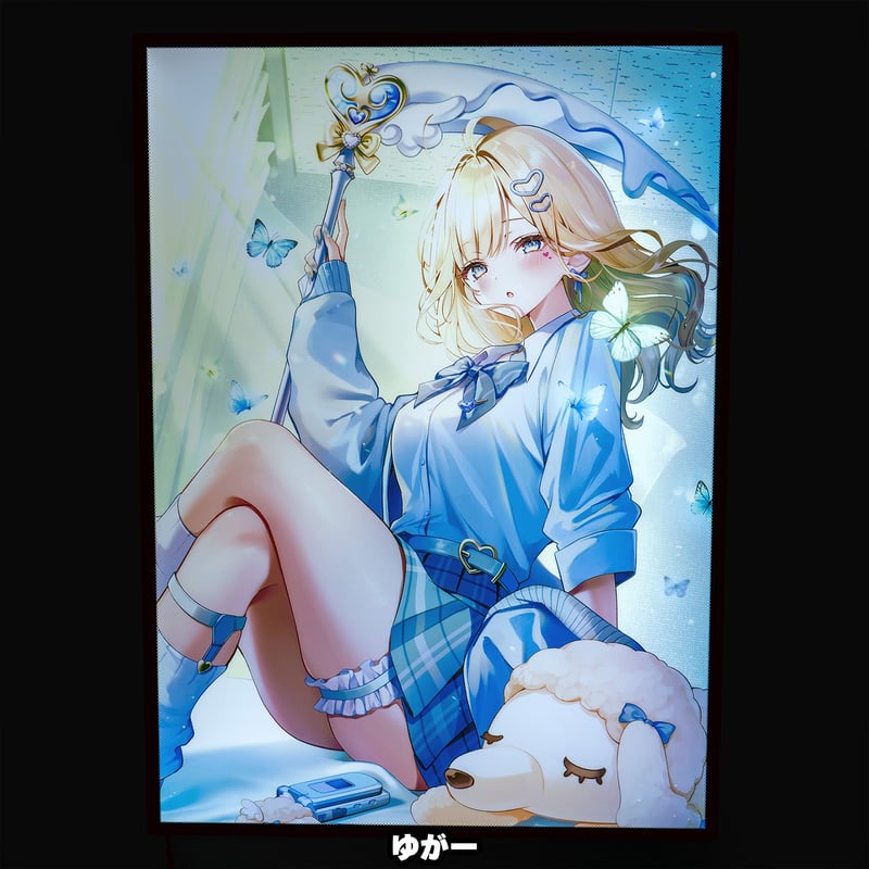 ［現代美術］Effect girl 光る美少女展2025展示品先行販売】 LumiFrame A2サイズ | XART STORE