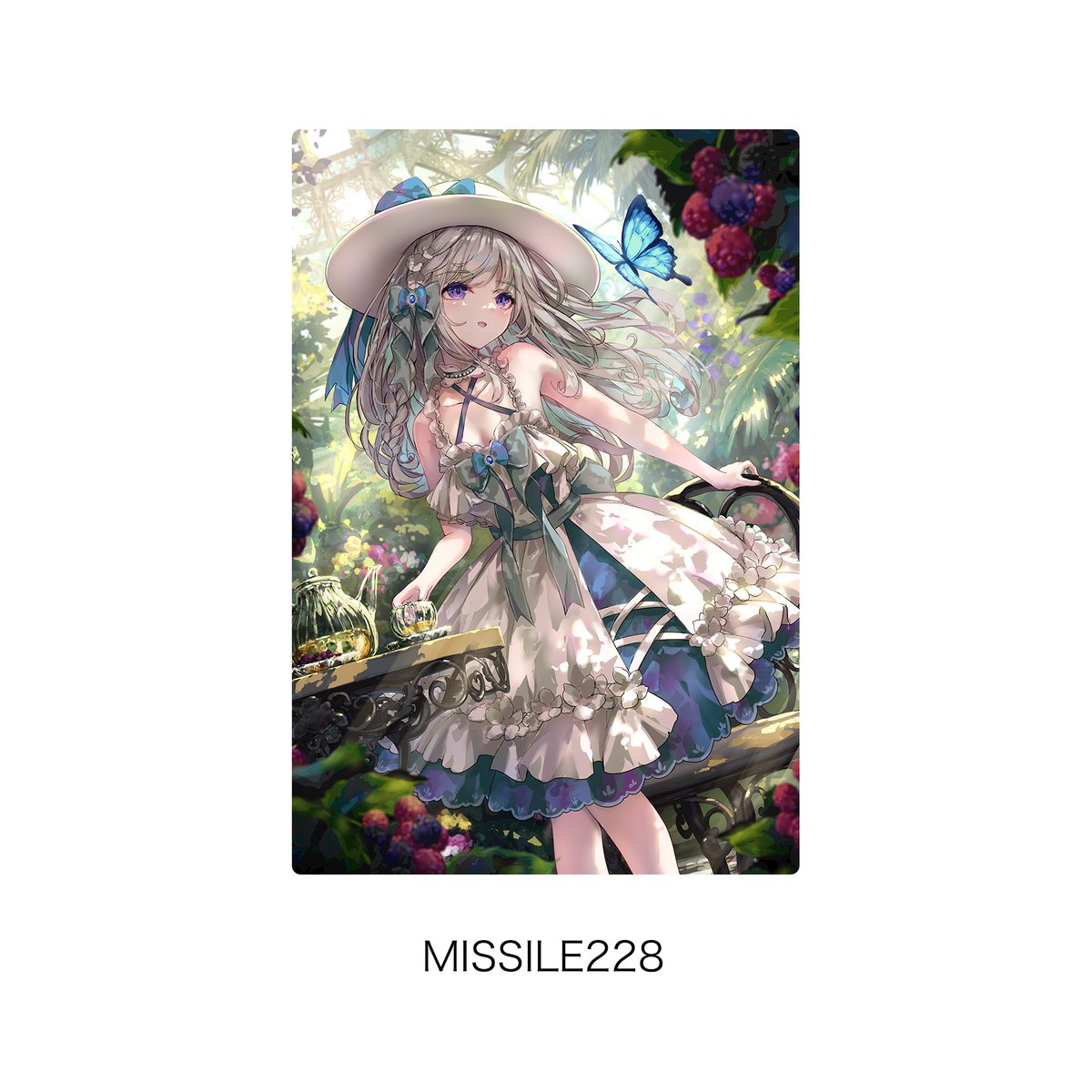 原画　雨合羽着たテルテルボウズ　A3サイズ 刺繍アート A3サイズ 【PIXEL GIRLS: SIDE B】 | XART STORE