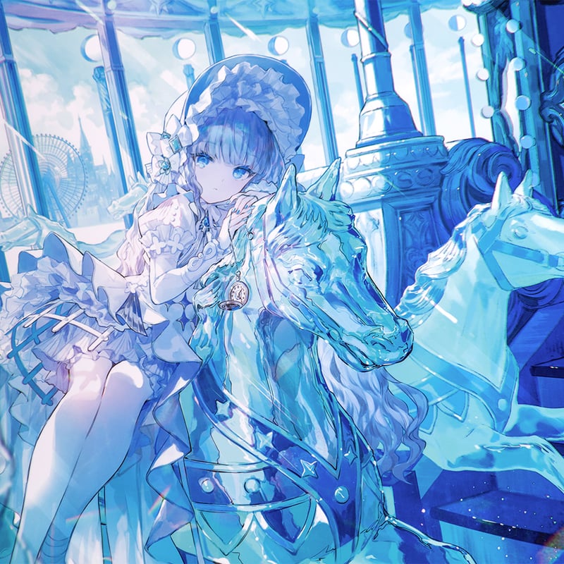 藤ちょこ 直筆サイン入り複製原画 奏鳴の宙 ジークレー 光る美少女展 藤ちょこ 直筆サイン入り複製原画 奏鳴の宙 ジークレー 光る美少女展