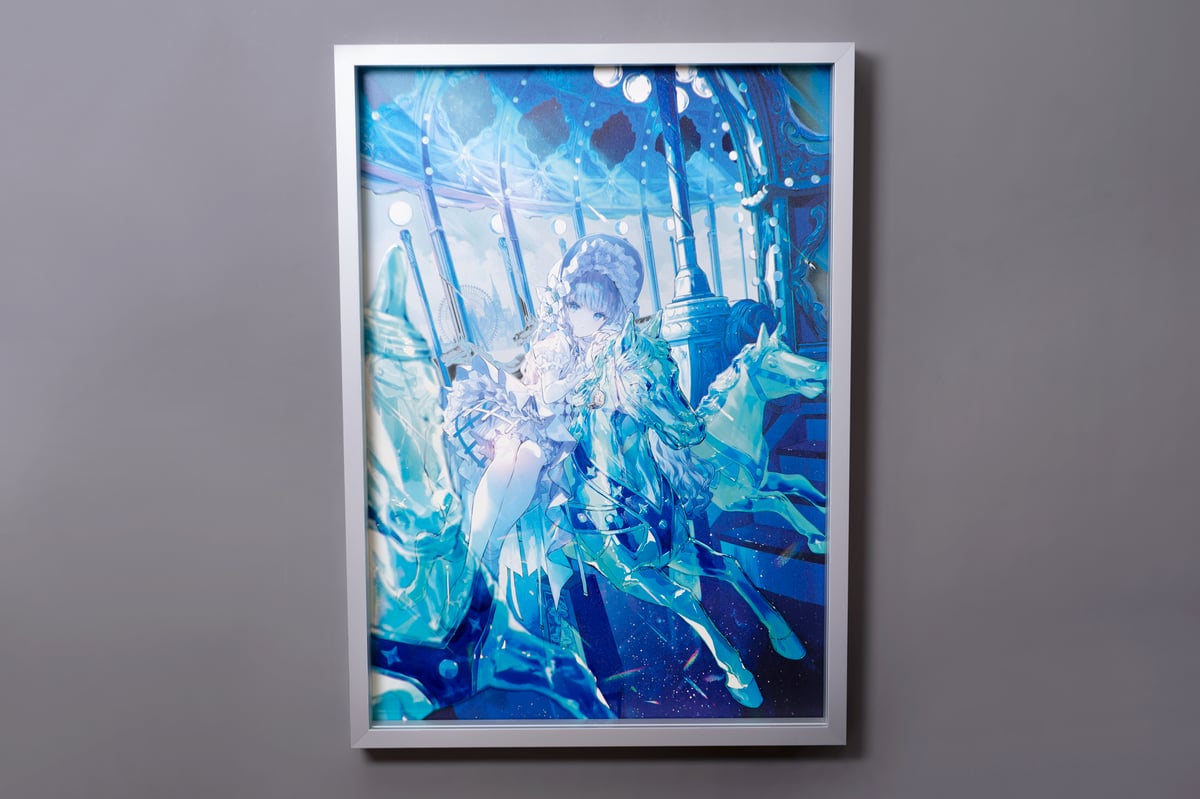 リトグラフ　アート　展示品 光る美少女展2025展示品先行販売】 透過ソリッドグラフ 藤ちょこ