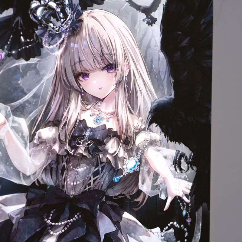 RGB Canvas Xi F4 「カラス達のプレゼント」 【MISSILE228原画コレクシ