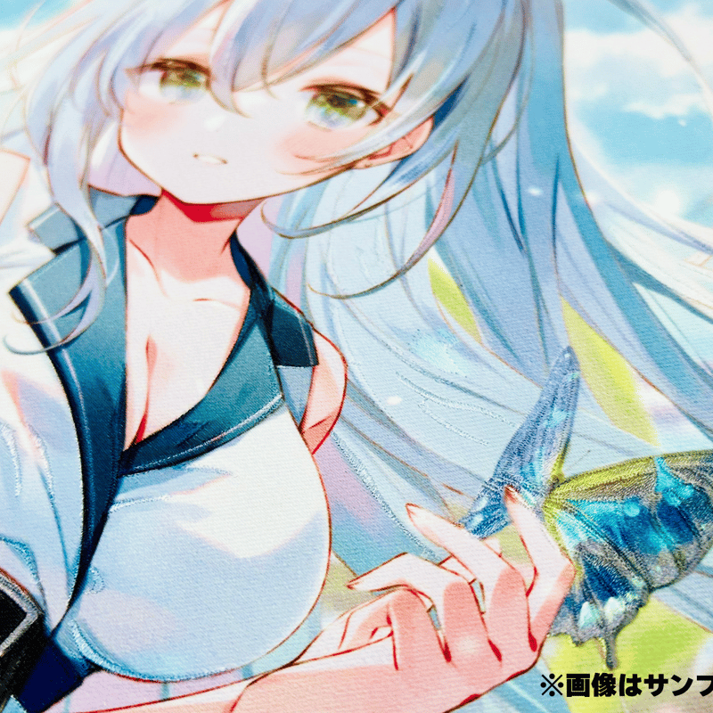 藤ちょこ メイドと青透館 オーロラアート A3サイズ 直筆サイン入り 藤