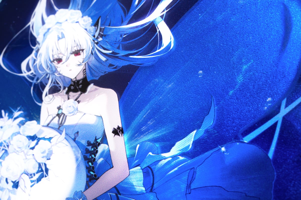 9-nine-ミラーアクリルアート-New Episode-新海天　B5サイズ ミラーアクリルボード A4サイズ 「星の産声」 【久賀フーナ原画