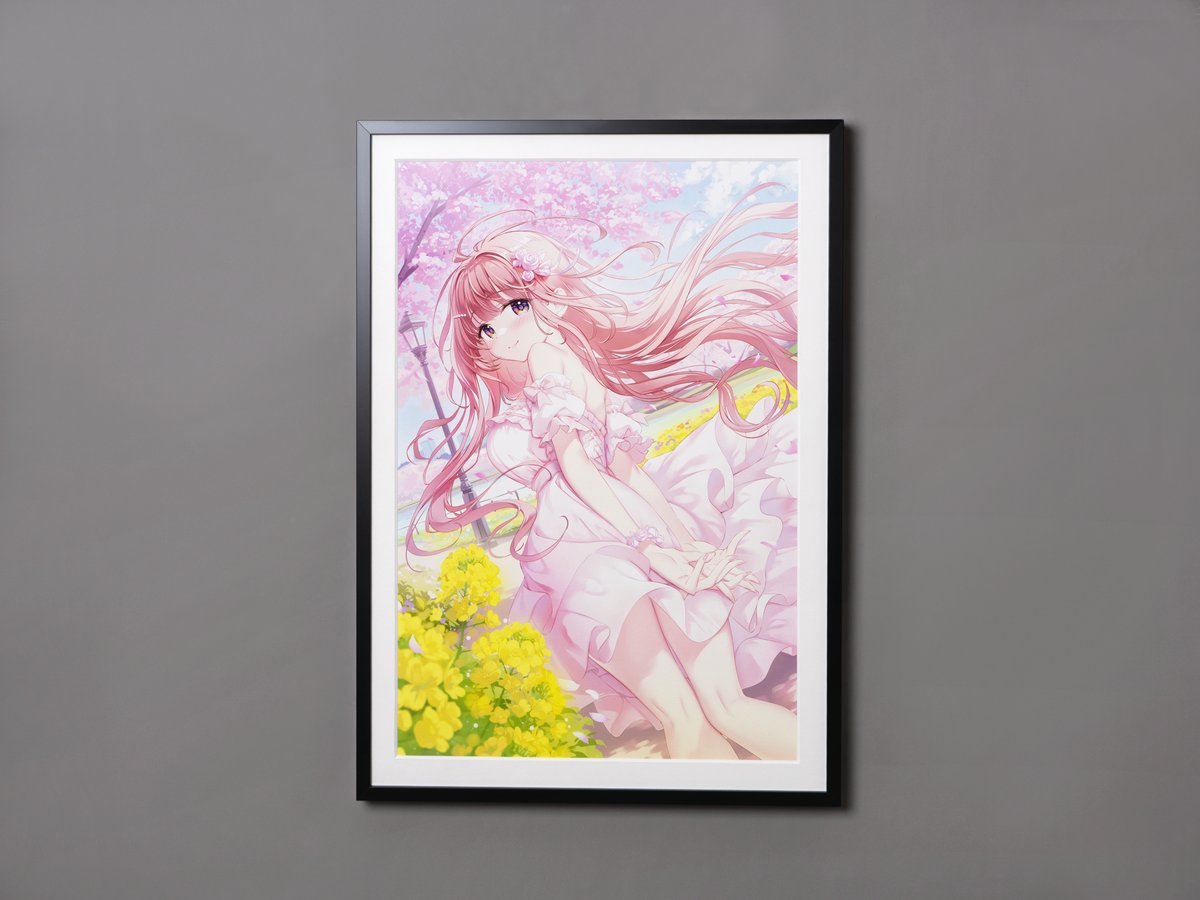 複製原画 / ILFORD社認定RGBジークレー印刷 A3＋サイズ 「花風に舞う