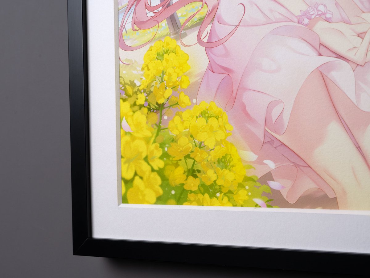 複製原画 / ILFORD社認定RGBジークレー印刷 A4サイズ 「花風に舞う