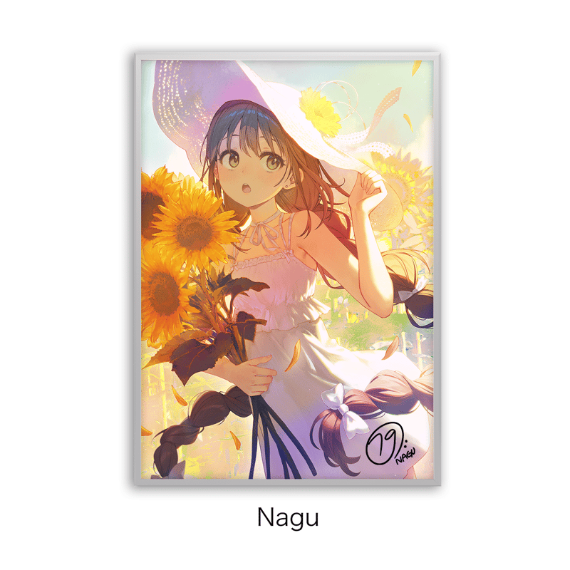 オーロラアート / ホログラフィック印刷 A3サイズ 【PIXEL GIRLS