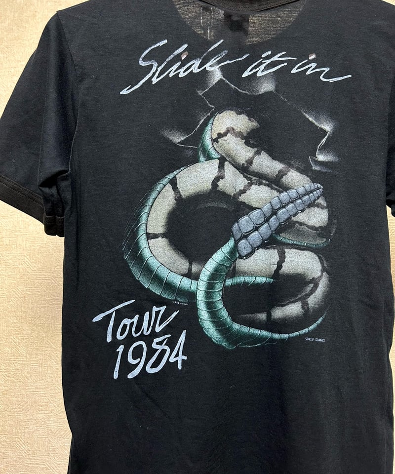 伝説ロックバンドリアルエイティーズROCK Tee〉80年代カナダ製