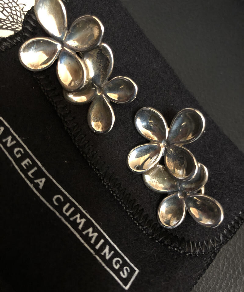 ANGELA CUMMINGS ピアス Angela cummings アンジェラカミングスの立方斜体デザイン ピアス