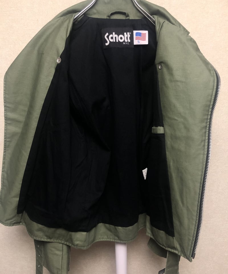 美品 ジオールドサーカス ライダースジャケット ダブルジップ コットン カーキ 美品 ジオールドサーカス ライダースジャケット ダブルジップ