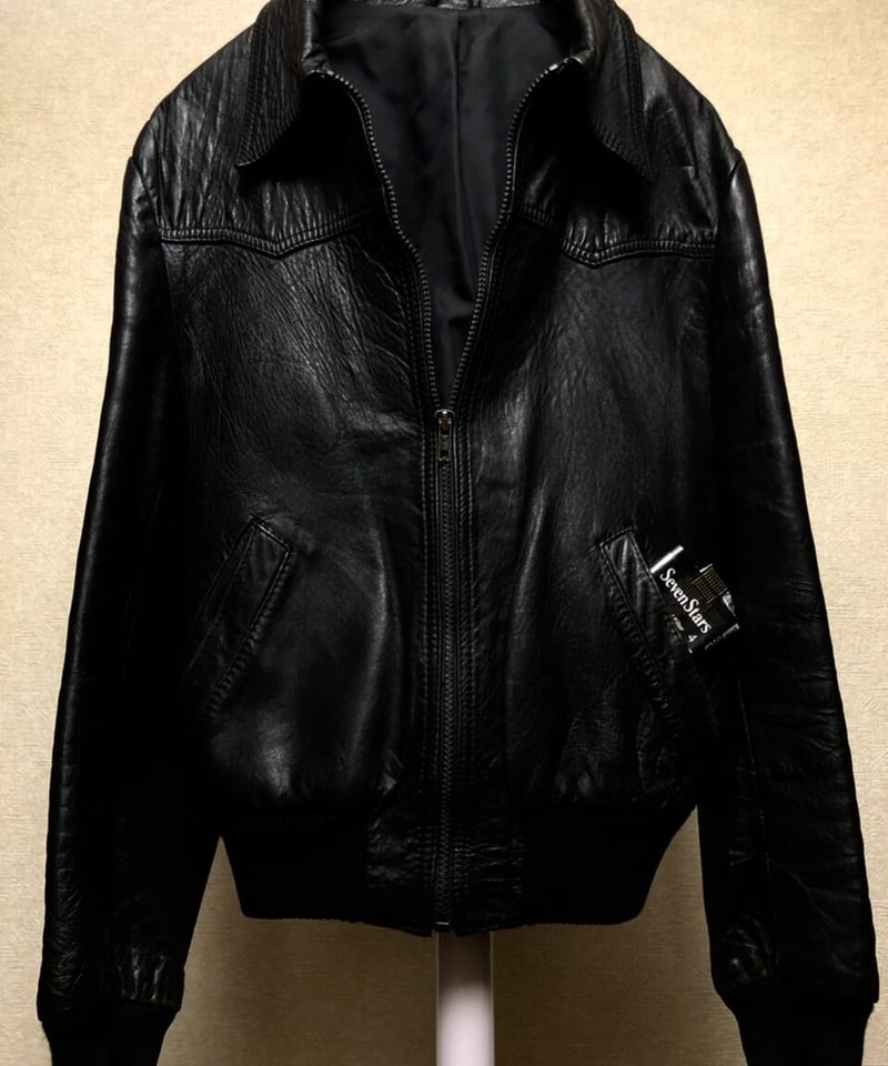 希少 80s XLサイズ Levis レザージャケット シボ革 黒 ヴィンテージ 希少 80s XLサイズ Levis レザージャケット シボ革 黒 ヴィンテージ