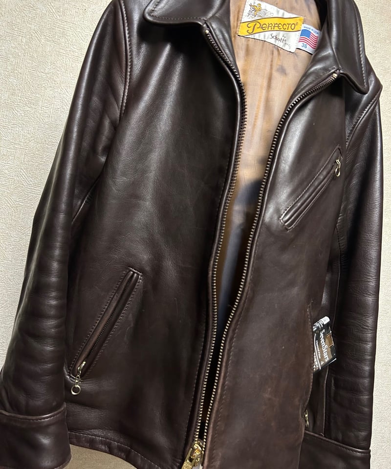 ショット/USA製/トラッカージャケット/シングルライダースジャケット オールド年代別注Schottシングルライダース〉オールド年代Schott