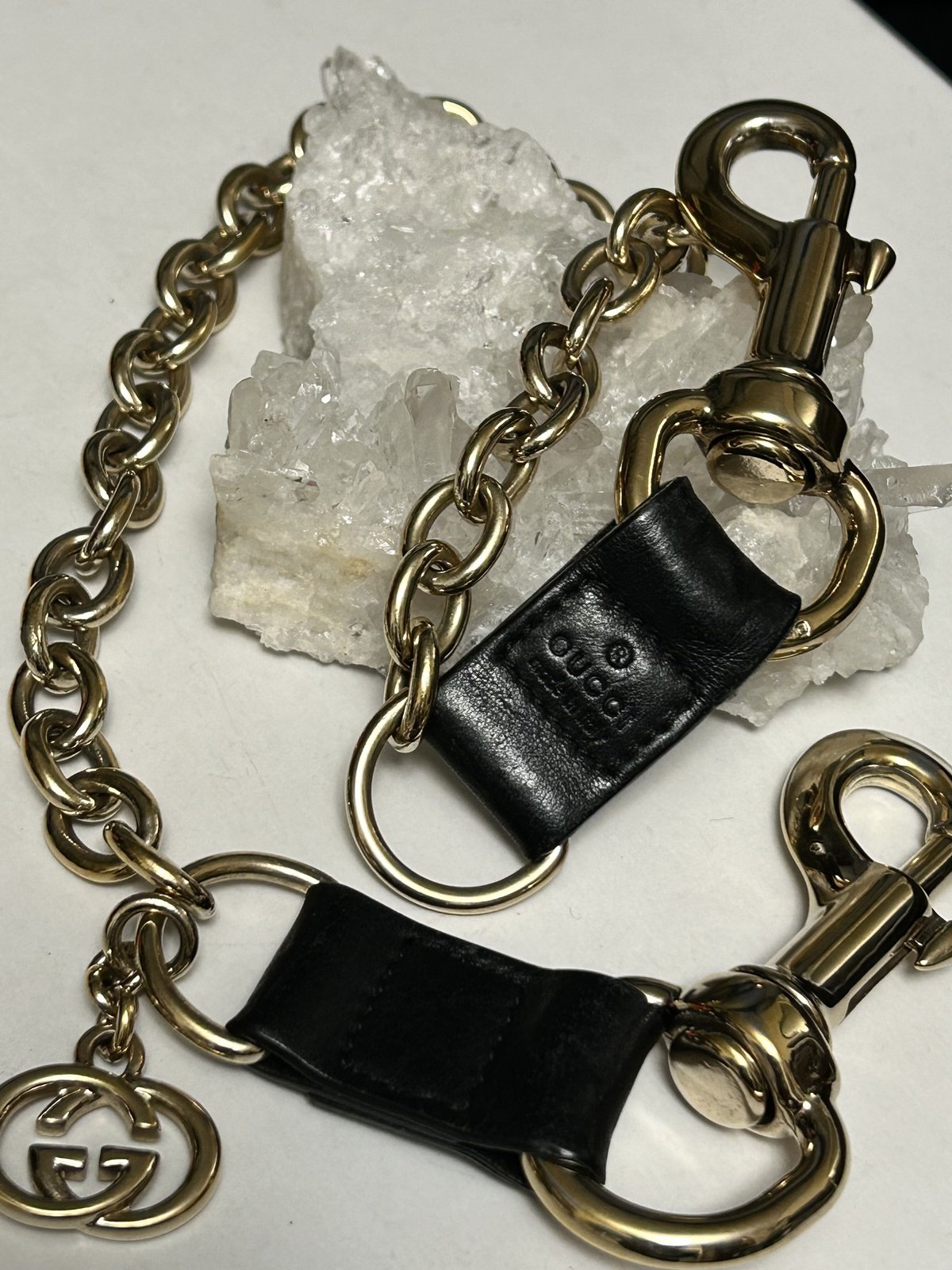 GUCCI シルバーウォレットチェーン GUCCI グッチ トムフォード期 ウォレットチェーン シルバー 財布