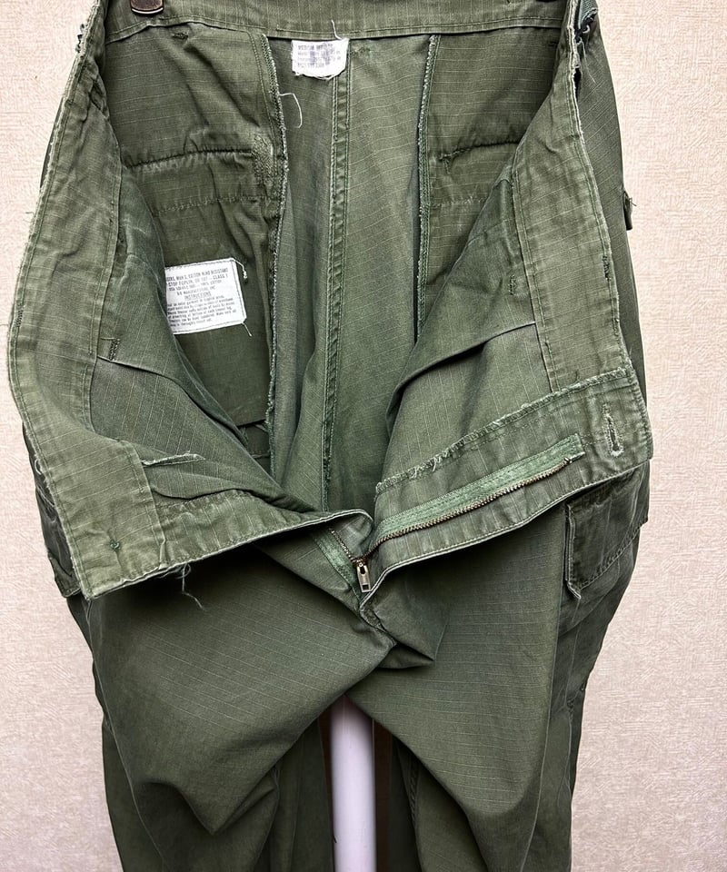 米軍実物NAM戦期ジャングルファティーグ希少日本人的ラージ 米軍実物NAM戦期ジャングルファティーグ希少日本人的ラージ