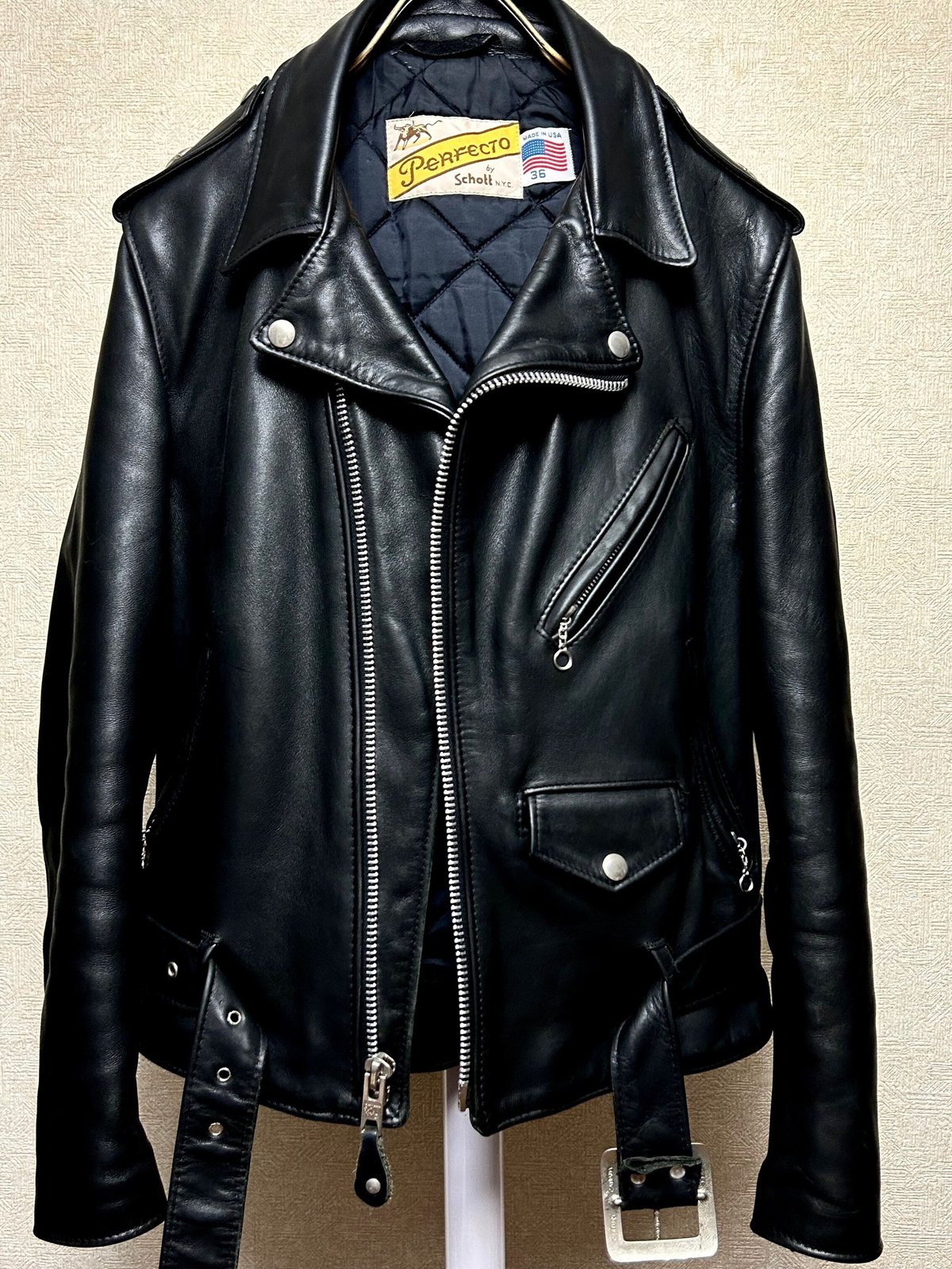 Schott ショット 70's牛タグ ワンスターライダース613 USA 38