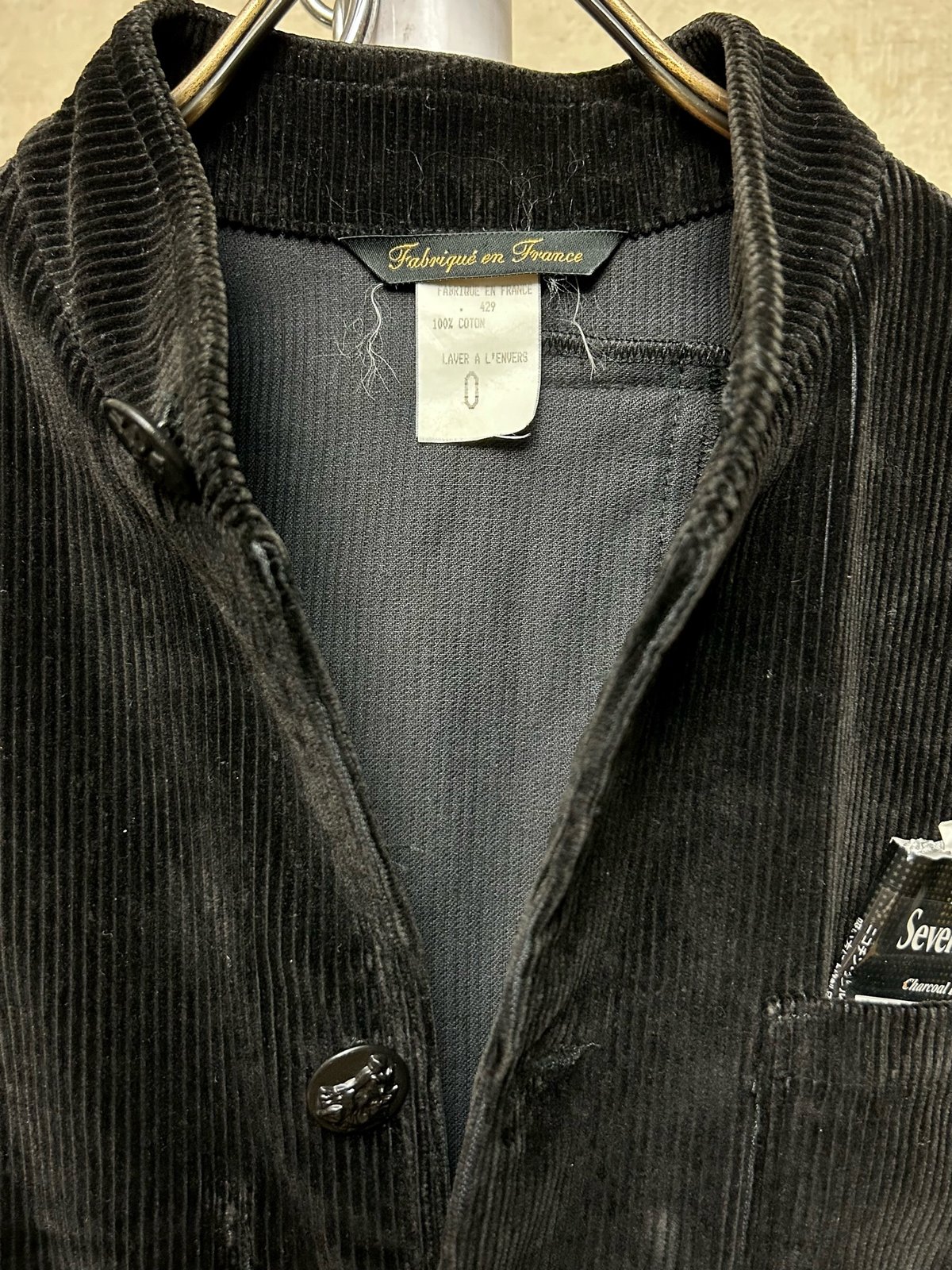 セリーヌヴィンテージコーデュロイテーラードジャケットパッチ