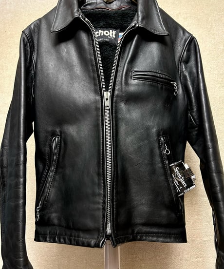 牛タグ/美品✨【米国製】schott シン グルライダース 32サイズ 牛タグ/美