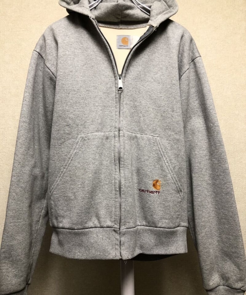 80s星タグ　USA製　カーハート　フルジップパーカー　YKKジップ　裏サーマル 古着 80s USA製 Carhartt 裏地 サーマル ワンポイント