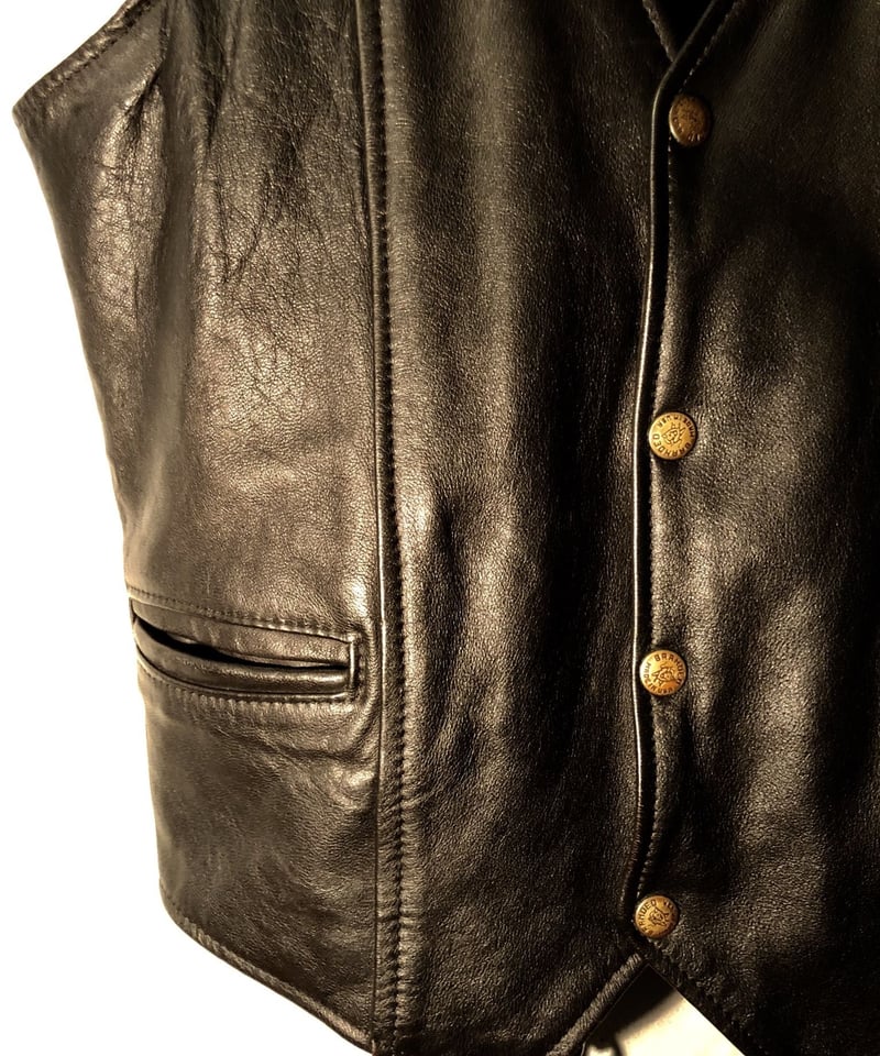 レザーベスト Made in USA HOUSTON / ヒューストン】 LEATHER VEST / レザー ベスト | レザー
