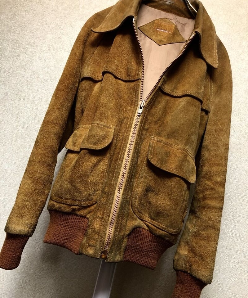 70S　VINTAGE　THEREE STAR ZIP　レザージャケット セブンティーズR&R U.S.A.〉70年代U.S.A.製THREE STARジッパースウェ