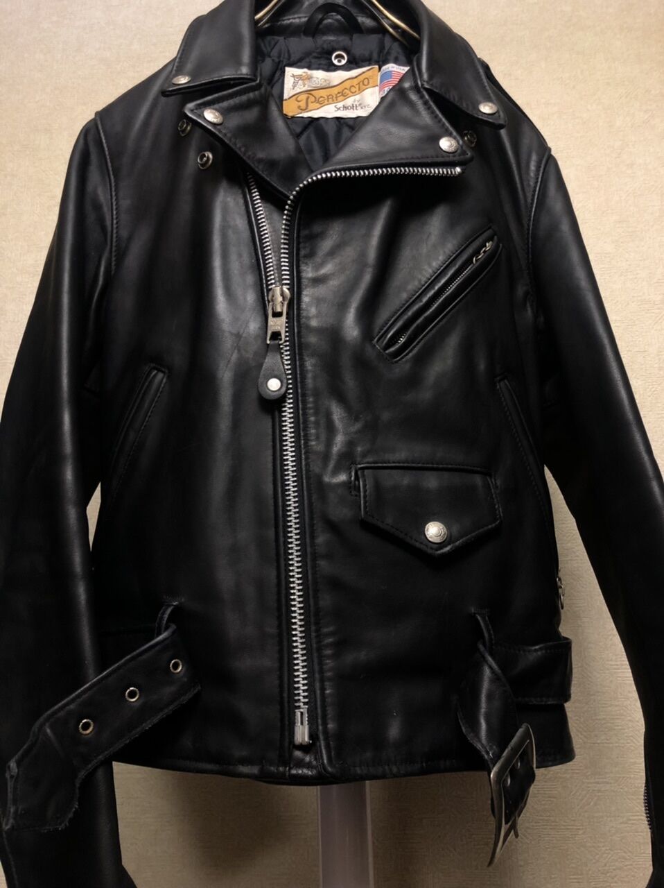 Schott☆ダブルライダース 618 パーフェクト 36 バイカータグ s51