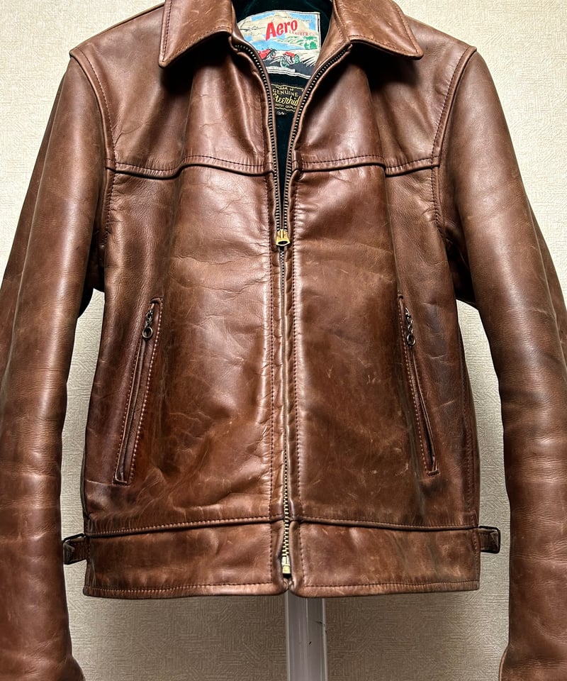 ヴィンテージ年代希少モデルエアロレザー〉オールド80-90,s AERO