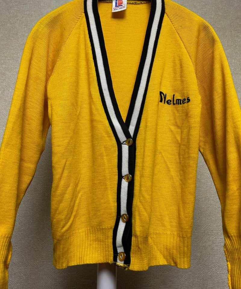 Yves Saint Laurentヴィンテージ カーディガン イエロー  欧州製セブンティーズレディースCARDIGAN〉70年代欧州製LEMON YELLOW