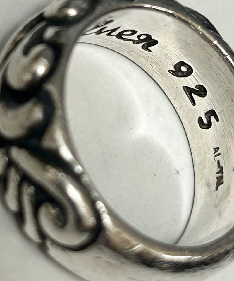 R&Rナインティーズ希少内輪筆記体刻印シルバージュエリー〉90年代希少