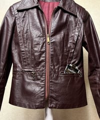 70s Schott Perfecto牛タグシングルライダース逆ハポケット茶芯