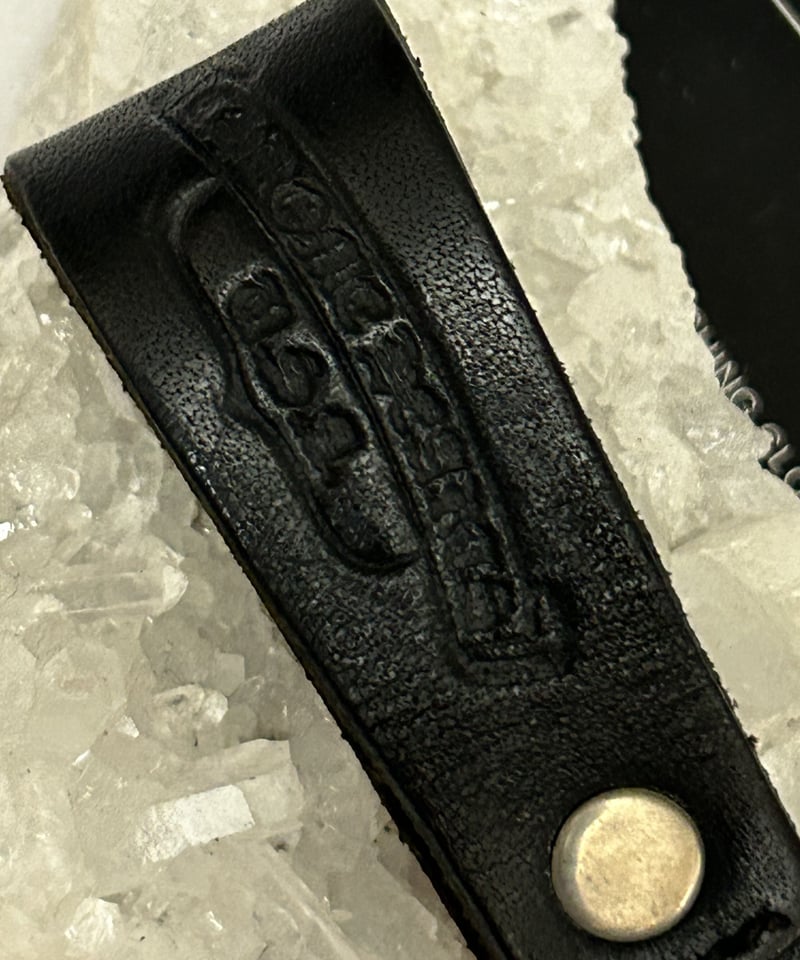 帝王クロムハーツ人気レザーベルトループ美品〉Chrome Hearts BELTLOOP